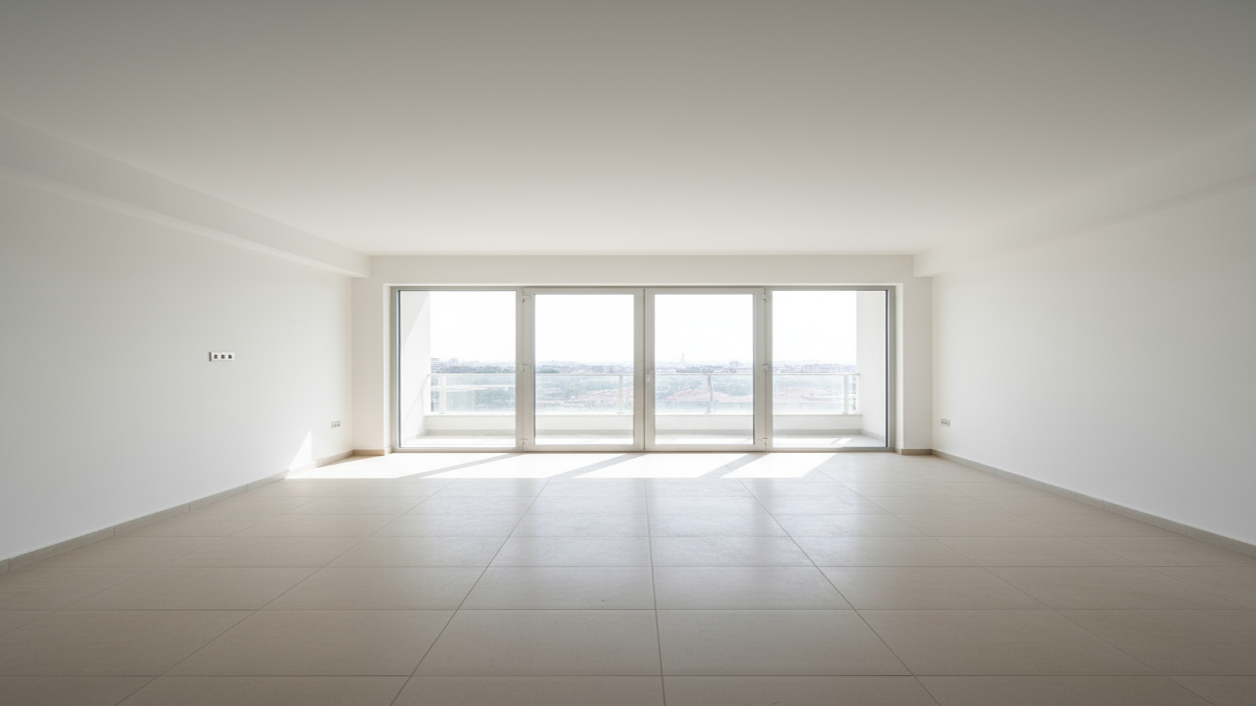 Living room before staging